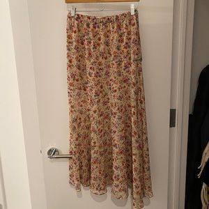 Zara Floral Maxi Skirt